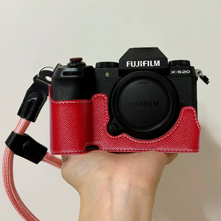 富士相机保护套xs20xt30二代10皮xt5包红色肩带装饰霍莉配件