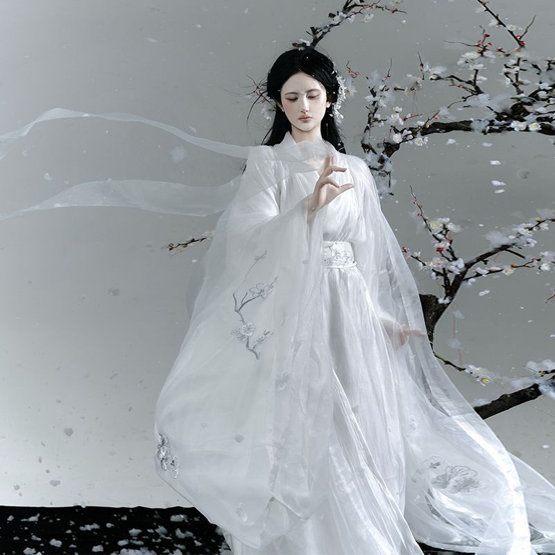汉服女超仙飘逸绣花大袖古装