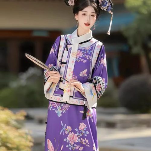 蝴蝶新款宫廷风汉服套装