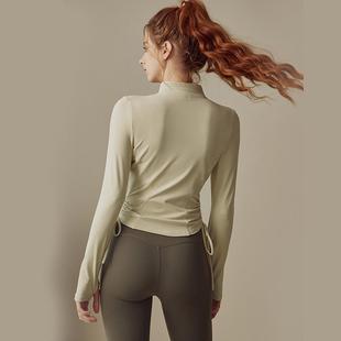 clothes fitness running jacket sports long-sleeved zipper