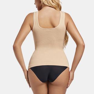 vest body shaping Womens tummy neck top underwear square
