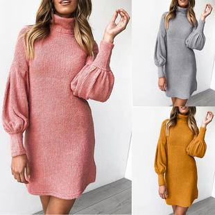 Threaded Neck Round Womens Fashionable Long Sleeve