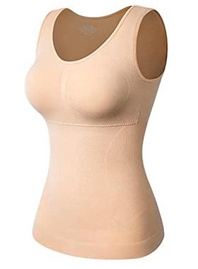 shaper women size plus confort tank cami pad removable tank