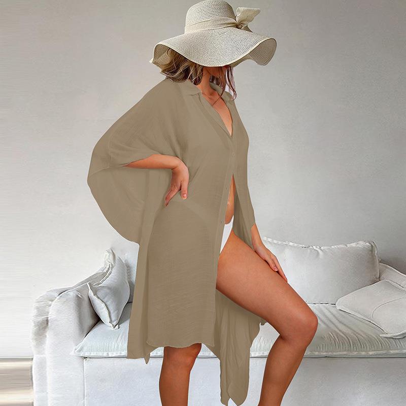 new oversized solid beach jacket protection cardigans