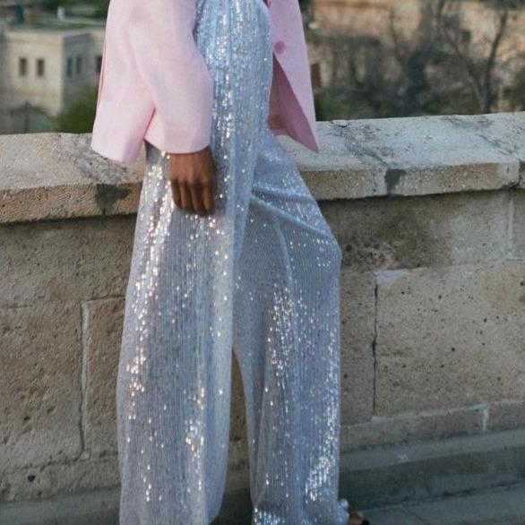 trousers sequined vestidos and pants mopping new