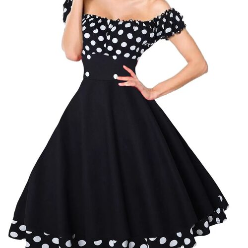 Hepburn-inspired polka dot bow dress赫本风圆点款蝴蝶结连衣裙