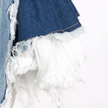 top slimming for Color block waist vest denim camisole