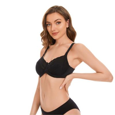 no-padded size classic bra ultra-thin big small lace Large