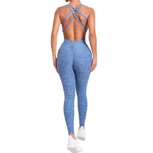 suit yoga one-piece back beautiful jumpsuit yoga trousers
