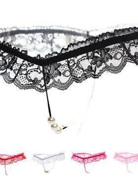 panties temptation sexy massage pearl lace three-point