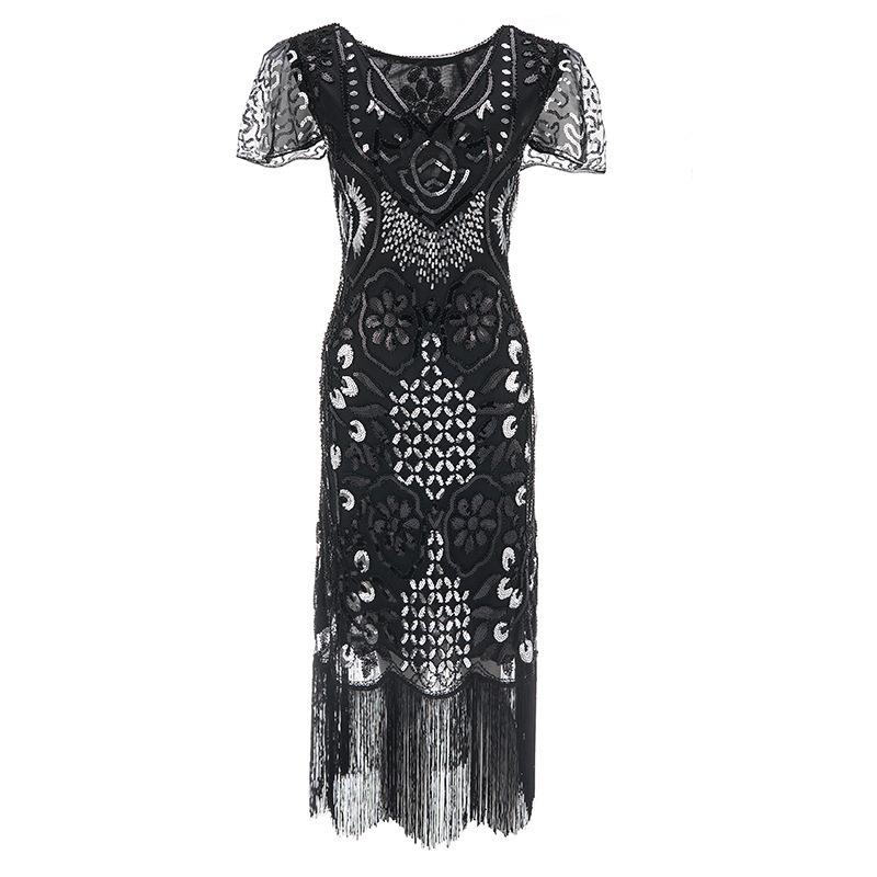 for performance dress high-end dress women sequined Retro