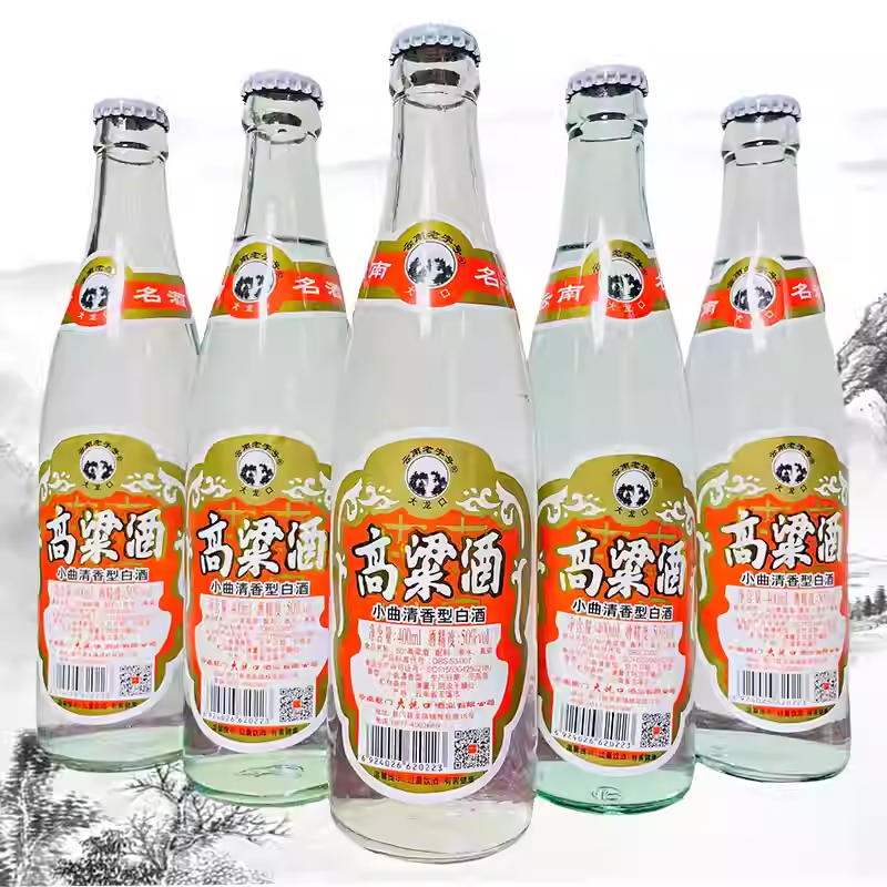 包邮云南易门大龙口高粱酒特产酒 小曲清香型 50度400mlx6瓶