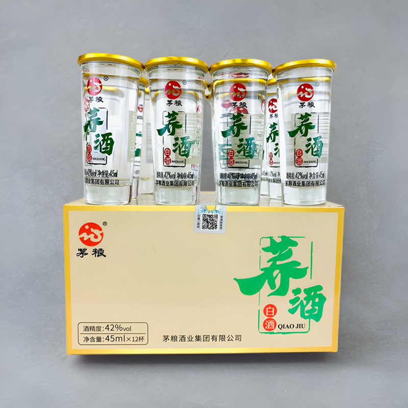 云南特产酒茅粮系列茅粮荞酒苦荞酒45mlx12杯小曲清香型酒42度