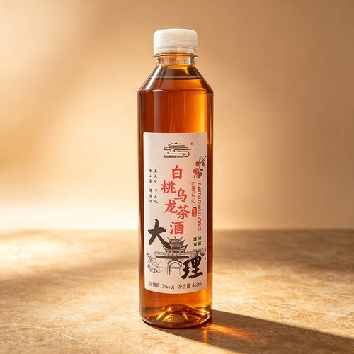 屹云云南大理白桃乌龙茶酒云南特产460ml情人节女生低度微醺
