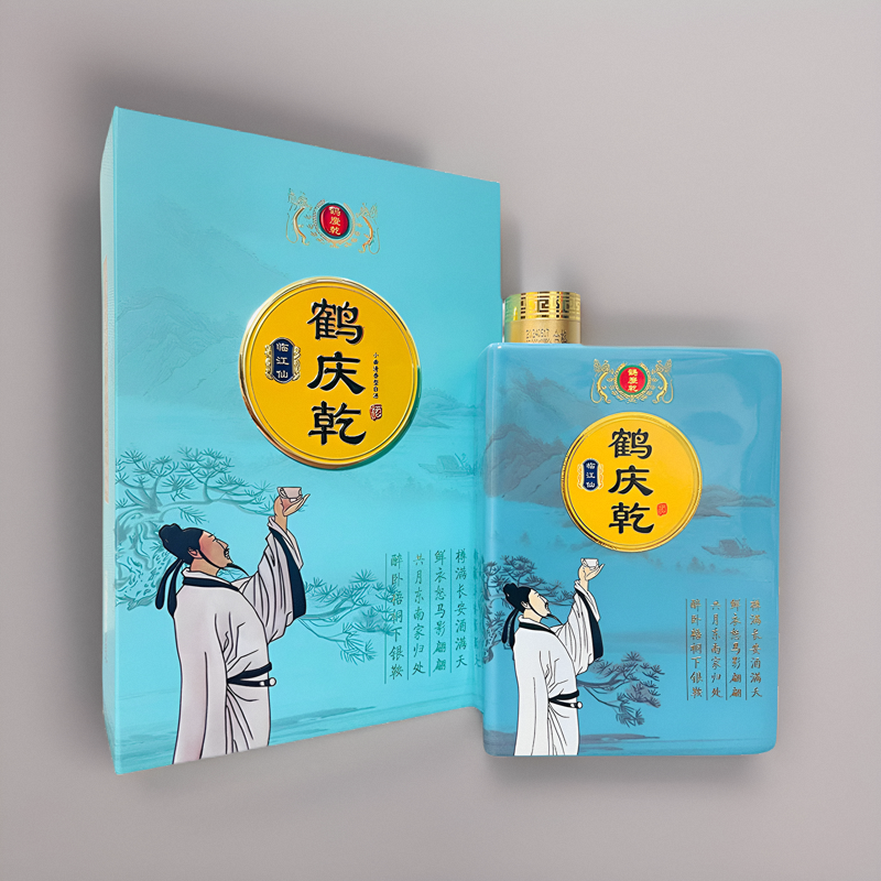 云南大理鹤庆特产酒 鹤庆乾酒 临江仙50度500ml礼盒装小曲清香型