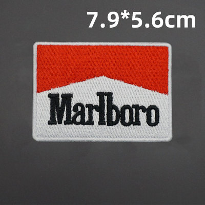 万宝路香烟品牌标志logo魔术贴