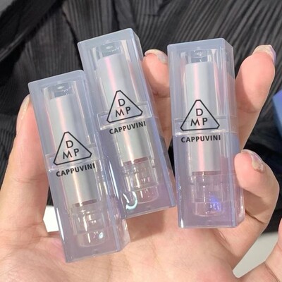柔雾哑光透明口红 不沾杯雾面灰粉豆沙色海蓝管镭射