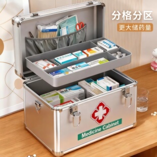 德国进口医药箱家用药物收纳盒手提大容量急救箱药箱家庭装医疗箱