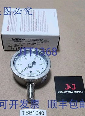 原装供应Ashcroft 63-1008-S-02L-100 Duralife 压力表 63mm 100P