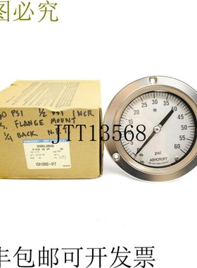 原装供应阿什克罗夫特 451009S02BXFF60 60PSI NSMP