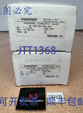 原装供应2 ASHCROCFT 工业 DURALIFE 压力表 35-1009-SW-02B-100