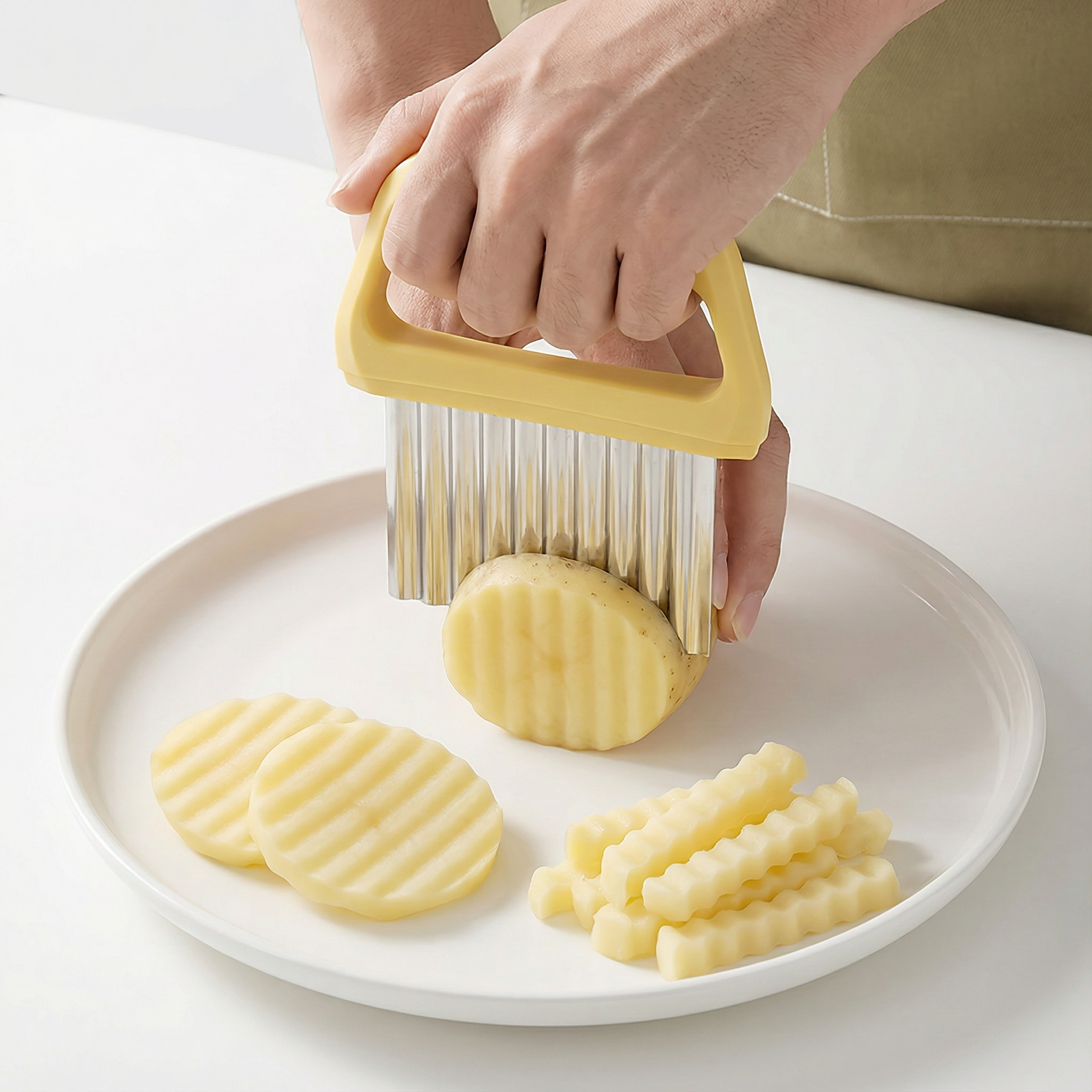 JUMILY食品级不锈钢奶油刮板烘培刮刀面粉肠粉刮板家用薯条切片刀