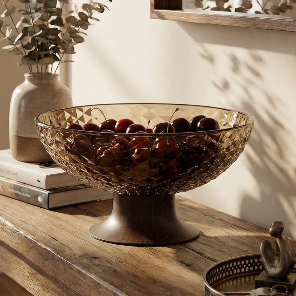 JUMILY网红果盘家用客厅茶几糖果零食盘轻奢风高颜值可沥水大容量