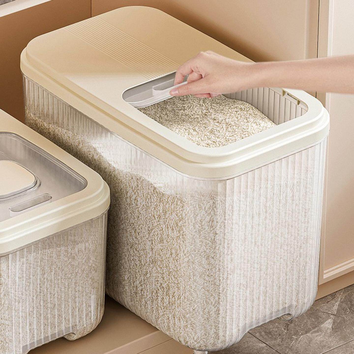 【直播专享】大号带盖米桶防虫防潮食品级大米面粉储存罐加厚米缸