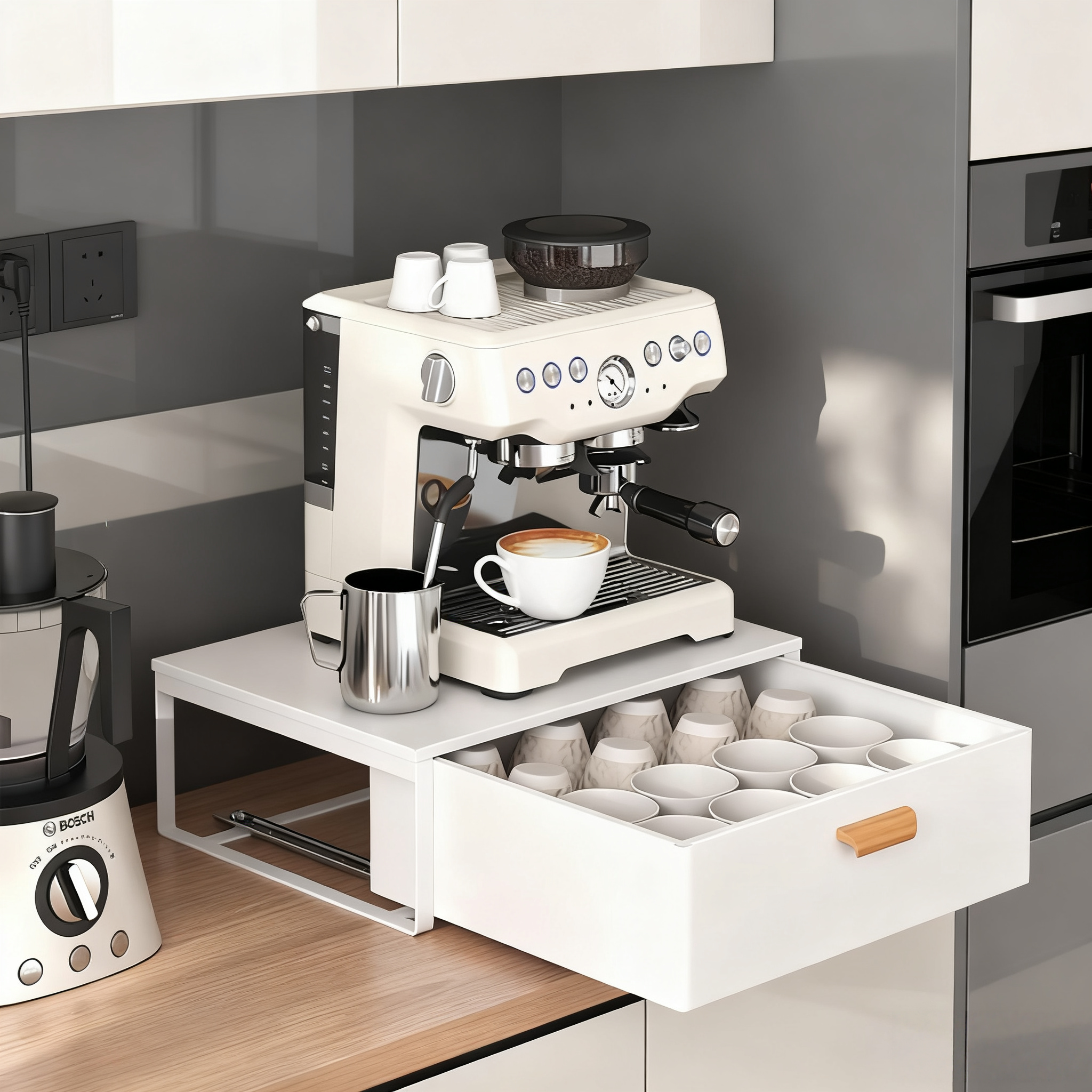 JUMILY咖啡机置物架收纳储物架