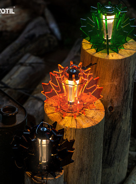 户外露营灯超长续航野营装备帐篷灯氛围照明灯挂灯锂电池充电灯罩