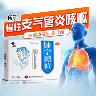 修正药业肺宁颗粒10袋清热祛痰止咳化痰慢性支气管炎咳嗽咳嗽药