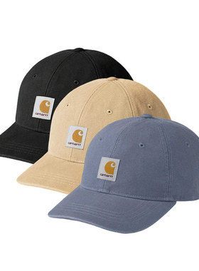CARHARTT WIP  黑色经典 男女 徽标棒球帽遮阳帽 休闲鸭舌帽