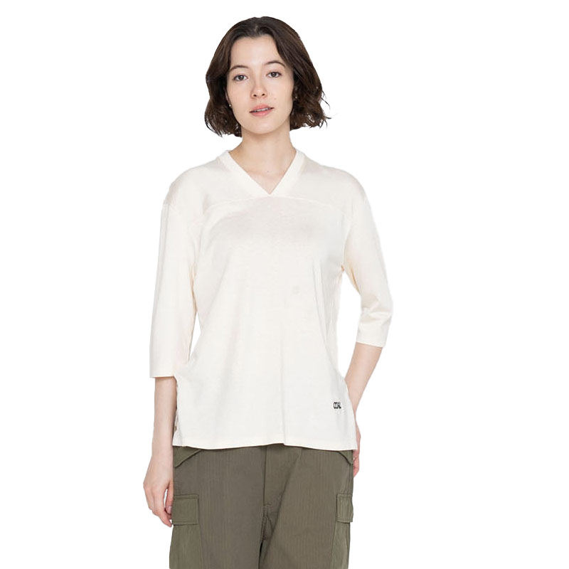 NANAMICA Midshipman Athletic Jersey运动休闲宽松短袖本白色图片