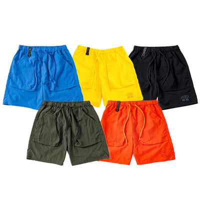 MANASTASH Park Shorts 新款男子公园短裤户外尼龙纯色口袋沙滩裤