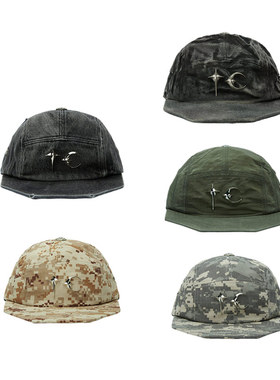 THUG CLUB Bio Recycle Cap Khaki  复古多边形帽檐太阳帽