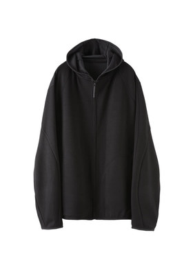 POST ARCHIVE FACTION (PAF) 5.1系列黑色微弹连帽保暖男士卫衣