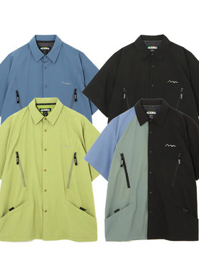 MANASTASH River Shirt 25SS 新款男女户外山系百搭休闲短袖衬衫