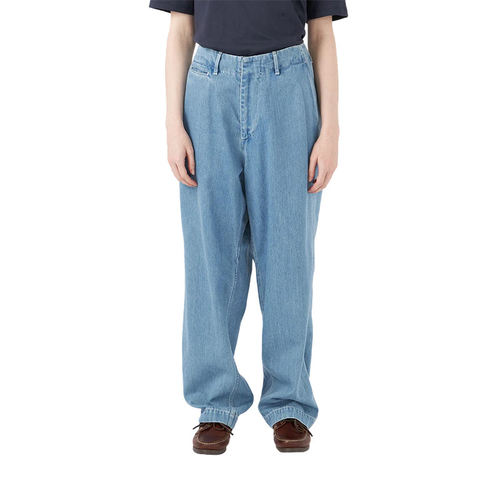 NANAMICA Wide Denim Pants Light Indigo  宽松微锥形牛仔裤男裤