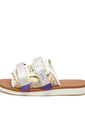 SUICOKE 日系时尚休闲舒适防滑夏季凉鞋白/棕 OG-056Cab-PT05-IBR