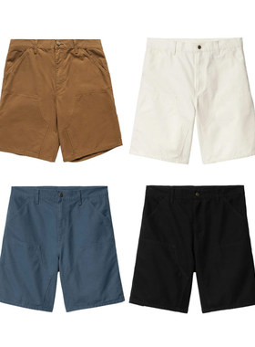 CARHARTT WIP  Double Knee 新款男士 蓝色双膝短裤休闲裤工装裤