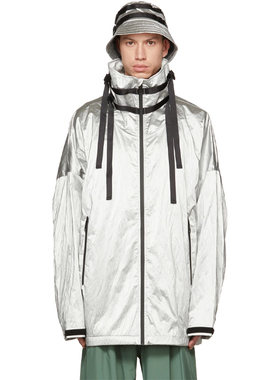 A.A. SPECTRUM光谱AAS金属质感冰灰色国潮宽松运动休闲男士夹克