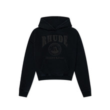 Cropped RHUDE Valley纯棉宽松袋鼠口袋连帽保暖卫衣外套 Desert