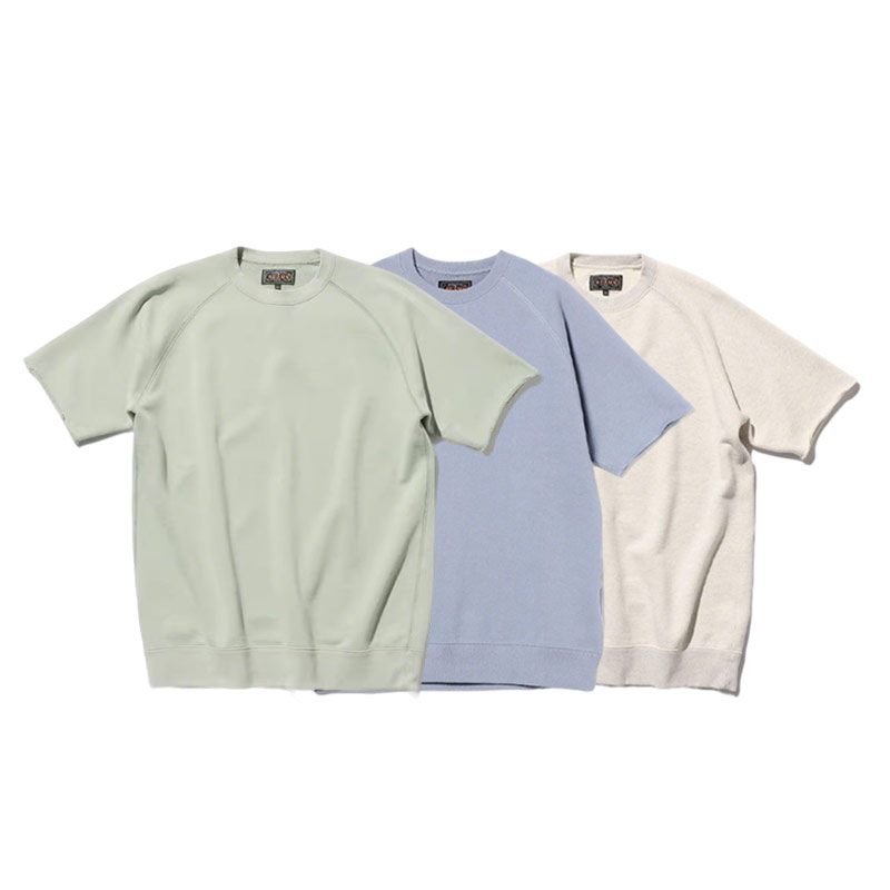 BEAMS PLUS 夏季圆领纯色休闲宽松清凉运动短袖T恤绿色