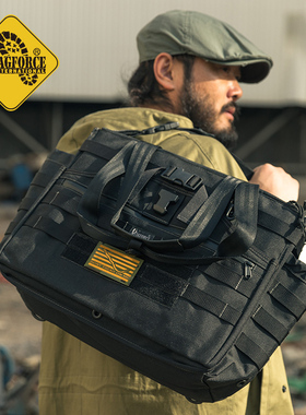 MAGFORCE麦格霍斯台马0482托特包单肩14寸16寸电脑包拎包男黑挎包