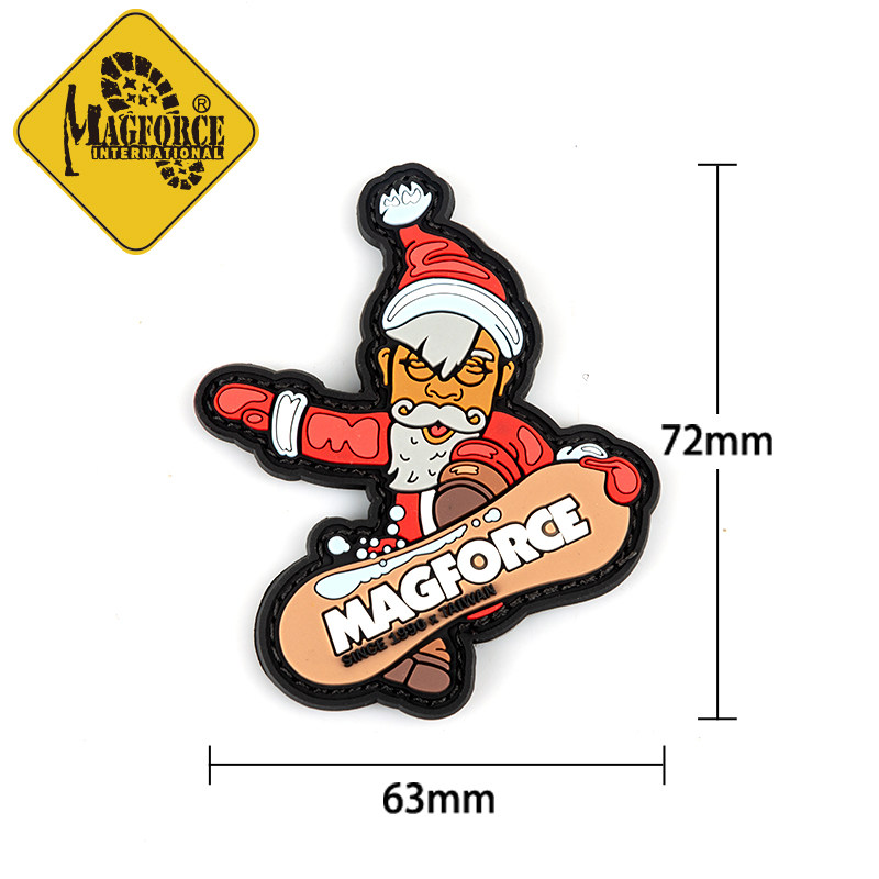 magforce麦格霍斯z8005包魔术贴徽章圣诞节-马爷雪板毡粘标士气章