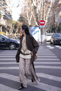 UNCODED26春雾面风衣外套W207手绘棉麻t恤308 1浪漫不规则半裙209