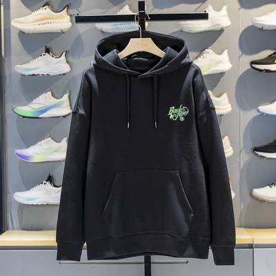 李宁男子连帽宽松套头卫衣