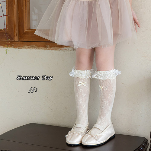 儿童袜子lolita花边蕾丝蝴蝶结