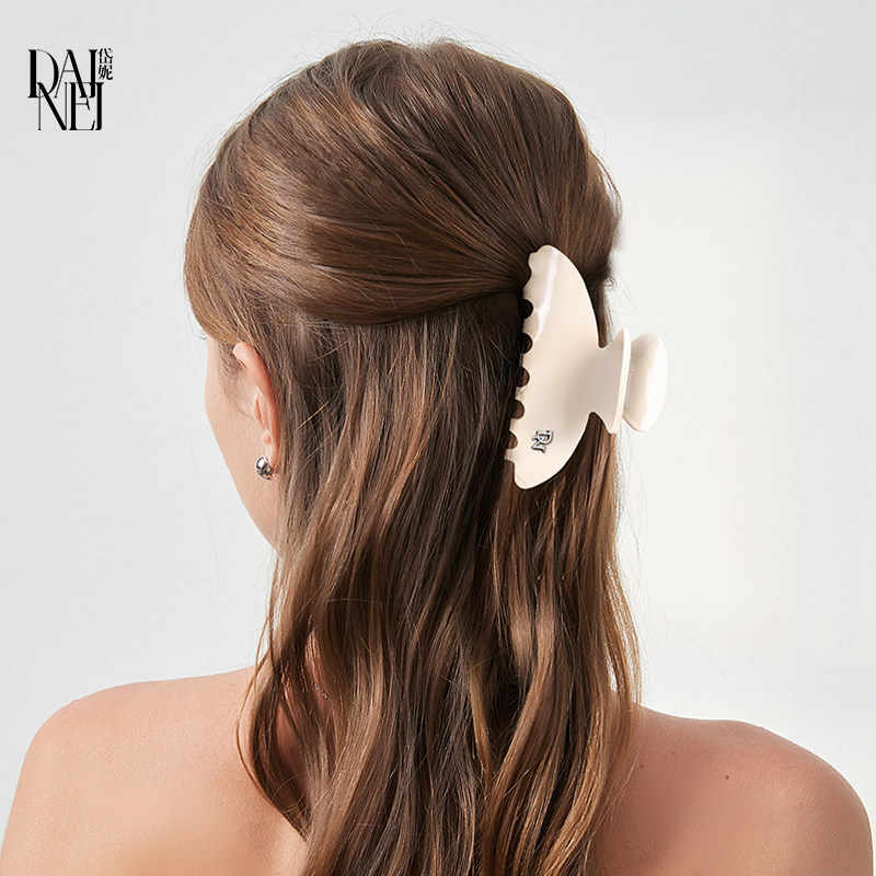 DAINEI岱妮奶油系抓夹醋酸板材女气质鲨鱼夹高级感后脑勺大号发夹,饰品/流行首饰/时尚饰品新,发饰,淘宝优惠券,粉丝福利购,淘宝优惠卷