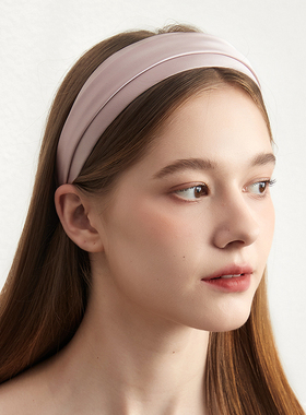 DAINEI岱妮优雅丝缎宽发箍女款缎面宽边高颅顶头箍宽边时尚发饰